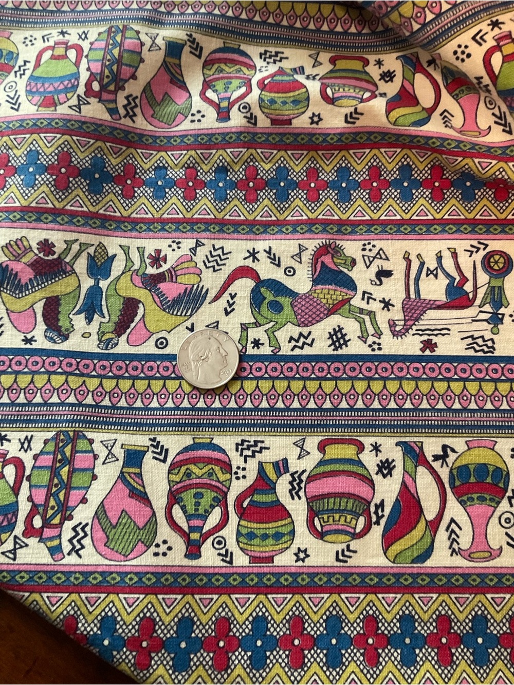 Vintage 1960s Fabric
